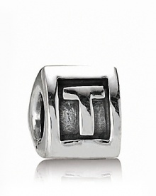 Add meaningful initials to your PANDORA bracelet with sterling silver alpha charms. Add meaningful initials to your PANDORA bracelet with sterling silver alpha charms.