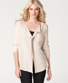 Buffalo Jeans offers a basic blouse with extra-special details in this great look. Rendered in lightweight fabric with a flowing silhouette, it's an artful layering piece that's totally essential. (Clearance) Buffalo Jeans offers a basic blouse with extra-special details in this great look. Rendered in lightweight fabric with a flowing silhouette, it's an artful layering piece that's totally essential. (Clearance)