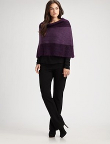 EXCLUSIVELY AT SAKS. From here to infinity, a style that encircles you in the warmth of extra-fine merino wool. Pull-on styleAbout 21 from shoulder to hemMerino woolTrim: 50% mohair/24% nylon/24% viscose/2% spandexDry cleanImported of Italian fabric Additional Information Eileen Fisher, Salon Z Size Guide EXCLUSIVELY AT SAKS. From here to infinity, a style that encircles you in the warmth of extra-fine merino wool. Pull-on styleAbout 21 from shoulder to hemMerino woolTrim: 50% mohair/24% nylon/24% viscose/2% spandexDry cleanImported of Italian fabric Additional Information Eileen Fisher, Salon Z Size Guide