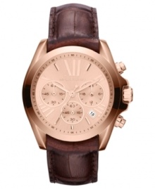 This Bradshaw watch from Michael Kors is covered in trendy rose-gold hues, keeping you stylish and on time. This Bradshaw watch from Michael Kors is covered in trendy rose-gold hues, keeping you stylish and on time.