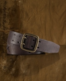 Intricately woven detailing lends a contemporary vibe to the classic leather belt. Intricately woven detailing lends a contemporary vibe to the classic leather belt.