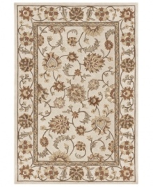 With a riot of blossoms and vines in a beautiful ivory palette, Dalyn's elegant Galleria rug is simply made to be admired. But the best news is that a durable poly-acrylic weave makes the lovely rug perfect for high-traffic areas! With a riot of blossoms and vines in a beautiful ivory palette, Dalyn's elegant Galleria rug is simply made to be admired. But the best news is that a durable poly-acrylic weave makes the lovely rug perfect for high-traffic areas!