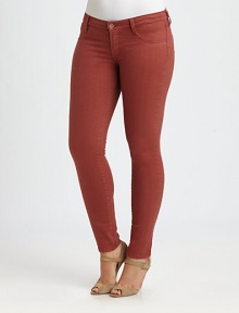 Stretch-cotton jeans offering the requisite fits-like-a-glove look. You will love how these jeans complement your curves.Button closureZip flyBelt loopsFront and back pocketsInseam, about 29Rise, about 1281% cotton/17% polyester/2% elastaneMachine washMade in USA Stretch-cotton jeans offering the requisite fits-like-a-glove look. You will love how these jeans complement your curves.Button closureZip flyBelt loopsFront and back pocketsInseam, about 29Rise, about 1281% cotton/17% polyester/2% elastaneMachine washMade in USA