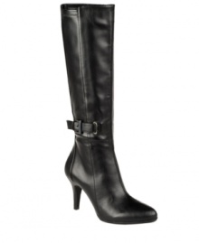Achieve classic cold weather fashion, perfect for the office or the opera, with the tall Leslie boots from NaturalSoul by Naturalizer. A chic buckle embellishment adds sophistication to the ultra-comfortable design. Achieve classic cold weather fashion, perfect for the office or the opera, with the tall Leslie boots from NaturalSoul by Naturalizer. A chic buckle embellishment adds sophistication to the ultra-comfortable design.
