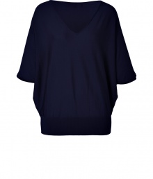 With its classic hue and silk mixed cashmere, Ralph Lauren Blacks dolman sleeve pullover is an effortless chic choice - V-neckline, elbow-length dolman sleeves, fine ribbed hemline - Loosely fitted - Wear with bright white skinny jeans and slipper-style loafers With its classic hue and silk mixed cashmere, Ralph Lauren Blacks dolman sleeve pullover is an effortless chic choice - V-neckline, elbow-length dolman sleeves, fine ribbed hemline - Loosely fitted - Wear with bright white skinny jeans and slipper-style loafers