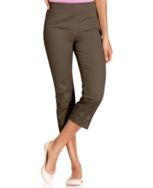 Instantly update your wardrobe with Charter Club's cropped, belted pants. Available in on-trend colors, they refresh any top in your closet! Instantly update your wardrobe with Charter Club's cropped, belted pants. Available in on-trend colors, they refresh any top in your closet!