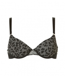 Stylish bra in fine synthetic stretch - fashionable Leo print in khaki and black - with lightly padded cups and narrow, adjustable straps - hook closure - a dream piece, perfect for wider necklines - perfect, snug fit - sweet, sexy, seductive - works under (almost) all outfits Stylish bra in fine synthetic stretch - fashionable Leo print in khaki and black - with lightly padded cups and narrow, adjustable straps - hook closure - a dream piece, perfect for wider necklines - perfect, snug fit - sweet, sexy, seductive - works under (almost) all outfits