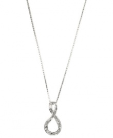 The pretty combinations are endless. This sparkling necklace from Anne Klein offers limitless style with an infinity charm embellished with pave accents. Crafted in silver tone mixed metal. Approximate length: 16 inches + 2-inch extender. Approximate drop: 1/2 inch. The pretty combinations are endless. This sparkling necklace from Anne Klein offers limitless style with an infinity charm embellished with pave accents. Crafted in silver tone mixed metal. Approximate length: 16 inches + 2-inch extender. Approximate drop: 1/2 inch.