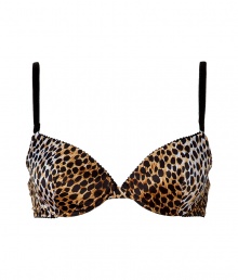 Turn up the heat with this ultra-sexy bra from D&G Dolce & Gabbana - Padded cups, all-over leopard print, adjustable straps - This bra is perfect under any outfit or on its own for stylish lounging Turn up the heat with this ultra-sexy bra from D&G Dolce & Gabbana - Padded cups, all-over leopard print, adjustable straps - This bra is perfect under any outfit or on its own for stylish lounging