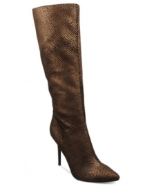 Get noticed in this sexy heel. Fergie's Prance tall dress boots feature a pointed toe and hidden platform. Get noticed in this sexy heel. Fergie's Prance tall dress boots feature a pointed toe and hidden platform.