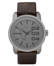 Big and bold, this daring men's watch from Diesel is the epitome of casual cool. Big and bold, this daring men's watch from Diesel is the epitome of casual cool.
