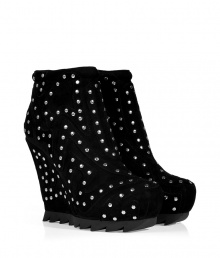 Add a kick of high-octane attitude to your look with Camilla Skovgaards studded platform ankle boots, finished with a jagged lug sole perfect for stomping through the season in style - Blunt round toe, inside zip, studded zigzag overlay on platform wedge unit - Ankle height - Wear with extra slim trousers, or with opaque tights and micro-minis Add a kick of high-octane attitude to your look with Camilla Skovgaards studded platform ankle boots, finished with a jagged lug sole perfect for stomping through the season in style - Blunt round toe, inside zip, studded zigzag overlay on platform wedge unit - Ankle height - Wear with extra slim trousers, or with opaque tights and micro-minis