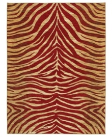 Borrow some fierce and vibrant stripes from the wild cats of the jungle with this chic Lisbon area rug from Shaw Living. Crafted of EverTouch® nylon that is meticulously dyed for brilliant color recognition. Borrow some fierce and vibrant stripes from the wild cats of the jungle with this chic Lisbon area rug from Shaw Living. Crafted of EverTouch® nylon that is meticulously dyed for brilliant color recognition.