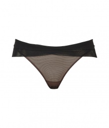 Turn up the heat with this sultry vintage-inspired thong from Chantal Thomass - Layered overlay at waistband, classic thong styling - Perfect under virtually any outfit or paired with a matching bra for stylish lounging Turn up the heat with this sultry vintage-inspired thong from Chantal Thomass - Layered overlay at waistband, classic thong styling - Perfect under virtually any outfit or paired with a matching bra for stylish lounging
