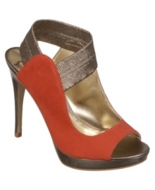 Wrapped in luxury. Carlos by Carlos Santana's elastic ankle strap wraps around your ankle in the sexiest way. Luxe suede provides a glamourous contrast. Wrapped in luxury. Carlos by Carlos Santana's elastic ankle strap wraps around your ankle in the sexiest way. Luxe suede provides a glamourous contrast.