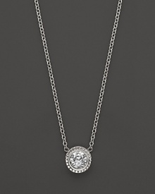Elegant diamond pendant in 14K. white gold. Elegant diamond pendant in 14K. white gold.