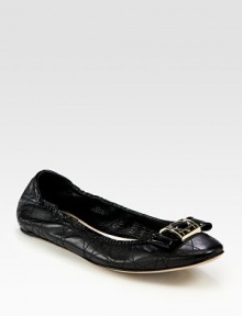 Leather silhouette with a patent leather trim and bow adornment. Leather and patent leather upperLeather liningBuffed leather solePadded insoleMade in ItalyOUR FIT MODEL RECOMMENDS ordering true size. Leather silhouette with a patent leather trim and bow adornment. Leather and patent leather upperLeather liningBuffed leather solePadded insoleMade in ItalyOUR FIT MODEL RECOMMENDS ordering true size.