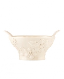Teeming with fresh blooms in graceful ivory porcelain, the Floral Fields basket from Lenox has a serene, understated elegance. A charming centerpiece, perfect for holding flowers, potpourri or fruit.  Qualifies for Rebate