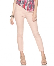 A pale pink wash is a fresh taken on skinny denim, from DKNY Jeans. Pair them with brights for an unexpected, trend-forward look! A pale pink wash is a fresh taken on skinny denim, from DKNY Jeans. Pair them with brights for an unexpected, trend-forward look!