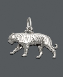 The perfect symbol of strength, this meaningful tiger charm by Rembrandt makes the perfect addition to any charm bracelet or necklace. Crafted in sterling silver. Approximate drop: 3/4 inch. The perfect symbol of strength, this meaningful tiger charm by Rembrandt makes the perfect addition to any charm bracelet or necklace. Crafted in sterling silver. Approximate drop: 3/4 inch.