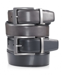A classic looking belt to complement your classic tailored look from Alfani. A classic looking belt to complement your classic tailored look from Alfani.