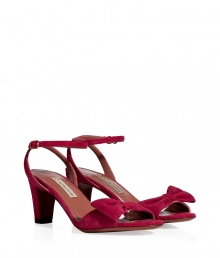 With a blocky vintage-inspired heel and festive bow front, LAutre Choses suede sandals are a fun way to work chic color into your outfit - Open toe, modern front bow detail, crossed ankle strap with buckle closure - Blocky mid-heel - Wear with ankle trousers or flirty print dresses With a blocky vintage-inspired heel and festive bow front, LAutre Choses suede sandals are a fun way to work chic color into your outfit - Open toe, modern front bow detail, crossed ankle strap with buckle closure - Blocky mid-heel - Wear with ankle trousers or flirty print dresses