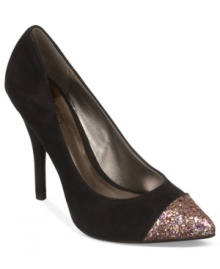 The colorful glittery cap-toe adds so much to the Gil pumps by Carlos by Carlos Santana. Brighten up any outfit with this sparkly style. The colorful glittery cap-toe adds so much to the Gil pumps by Carlos by Carlos Santana. Brighten up any outfit with this sparkly style.