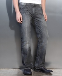 Change up your denim style with a gray wash jean from INC. It helps to rid you of your denim blues. Change up your denim style with a gray wash jean from INC. It helps to rid you of your denim blues.