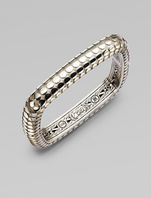 From the Dot Collection. This geometric design features a dotted texture in sleek sterling silver. Sterling silverDiameter, about 2Push clasp closureImported From the Dot Collection. This geometric design features a dotted texture in sleek sterling silver. Sterling silverDiameter, about 2Push clasp closureImported