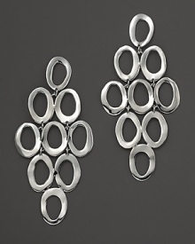 A shimmering fall of sterling silver ovals makes a stunning style statement. By Ippolita. A shimmering fall of sterling silver ovals makes a stunning style statement. By Ippolita.