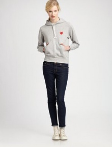 Show your casual side in this classic cotton hoody with a quirky heart emblem and split kangaroo pocket. Drawstring hoodLong sleeves with banded cuffsSplit kangaroo pocketBanded hemCottonHand washImportedModel shown is 5'11 (178cm) wearing US size Small. Show your casual side in this classic cotton hoody with a quirky heart emblem and split kangaroo pocket. Drawstring hoodLong sleeves with banded cuffsSplit kangaroo pocketBanded hemCottonHand washImportedModel shown is 5'11 (178cm) wearing US size Small.