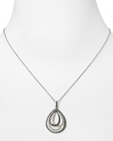 Embellish your plunging neckline or slim turtleneck with this classically chic crystal-encrusted necklace from Judith Jack. Embellish your plunging neckline or slim turtleneck with this classically chic crystal-encrusted necklace from Judith Jack.