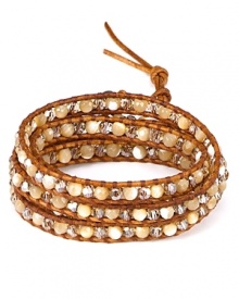 Celebrate all things bohemian with this five-wrap leather bracelet from Chan Luu. Crafted from an eclectic mix of semi-precious stones and crystals, it's a flawless free-spirited finish. Celebrate all things bohemian with this five-wrap leather bracelet from Chan Luu. Crafted from an eclectic mix of semi-precious stones and crystals, it's a flawless free-spirited finish.