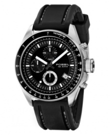 Modern and stylish, this watch features a comfy sports strap with contrast stitching in black and white. Packaged in a collectible tin. Modern and stylish, this watch features a comfy sports strap with contrast stitching in black and white. Packaged in a collectible tin.