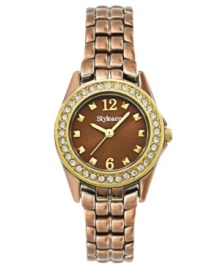 With an intriguing brown bracelet, you'll grab attention with this casual watch from Style&co. With an intriguing brown bracelet, you'll grab attention with this casual watch from Style&co.