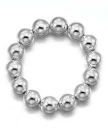 An opulent and alluring bracelet fit for any occasion. In silvertone mixed metal. Measures approximately 7 inches long. An opulent and alluring bracelet fit for any occasion. In silvertone mixed metal. Measures approximately 7 inches long.