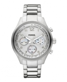 Punctuality never looked so good: a sleek, everyday watch by Fossil. Punctuality never looked so good: a sleek, everyday watch by Fossil.