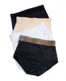 Look and feel great in this innovative style. The wide waistband on Warner's No Pinches No Problems brief helps prevent muffin top. Style #5738 Look and feel great in this innovative style. The wide waistband on Warner's No Pinches No Problems brief helps prevent muffin top. Style #5738