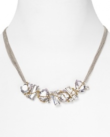 Get super dramatic with this cluster necklace from ABS by Allen Schwarz. Crafted of metal and set with crystals, it is the perfect showpiece for the modern day ice princess. Get super dramatic with this cluster necklace from ABS by Allen Schwarz. Crafted of metal and set with crystals, it is the perfect showpiece for the modern day ice princess.