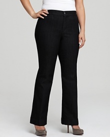 The trouser silhouette of these Not Your Daughter's Jeans pants puts an office-ready spin on flattering, everyday denim. The trouser silhouette of these Not Your Daughter's Jeans pants puts an office-ready spin on flattering, everyday denim.
