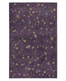 Nourison Julian area rugs bring elegant design and impeccable craftsmanship to any room of your home. Created by skilled artisans, a delicate hand-carved pattern of flowering vines in gold and blue is laid against a deep lavender background to create a tranquil garden motif. Hand-carved accents highlight the contours of the design and enhance the subtlety and refinement of each rug, bringing the essence of luxury to any room in your home. Nourison Julian area rugs bring elegant design and impeccable craftsmanship to any room of your home. Created by skilled artisans, a delicate hand-carved pattern of flowering vines in gold and blue is laid against a deep lavender background to create a tranquil garden motif. Hand-carved accents highlight the contours of the design and enhance the subtlety and refinement of each rug, bringing the essence of luxury to any room in your home.