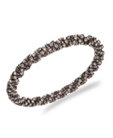 Add a little illumination. Sparkling glass stones and a chic, twisted design create an impressive design on Alfani's pretty bracelet. Set in bronze tone mixed metal. Approximate diameter: 2-3/4 inches. Add a little illumination. Sparkling glass stones and a chic, twisted design create an impressive design on Alfani's pretty bracelet. Set in bronze tone mixed metal. Approximate diameter: 2-3/4 inches.