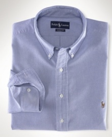 Long-sleeved sport shirt from Polo Ralph Lauren, cut for a comfortable, classic fit. Long-sleeved sport shirt from Polo Ralph Lauren, cut for a comfortable, classic fit.