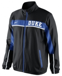 Turn up the volume and make the support of your favorite NCAA team loud and clear with this Duke Blue Devils jacket featuring Dri-Fit technology from Nike.
