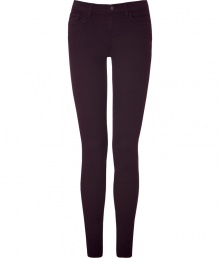 Every modern wardrobe deserves a pair of stylish skinny jeans, and J Brands rich, black-red pair promises a sleek silhouette - Ultra-flattering mid rise curve-hugging cut - Classic five-pocket style with belt loops and button closure - Polished and undeniably chic, ideal for any number of occasions - Pair with a silk blouse, leather jacket and pumps, or go for a more casual look with an oversize cashmere pullover and ballet flats Every modern wardrobe deserves a pair of stylish skinny jeans, and J Brands rich, black-red pair promises a sleek silhouette - Ultra-flattering mid rise curve-hugging cut - Classic five-pocket style with belt loops and button closure - Polished and undeniably chic, ideal for any number of occasions - Pair with a silk blouse, leather jacket and pumps, or go for a more casual look with an oversize cashmere pullover and ballet flats
