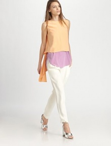 Supple matte silk reveals a skin-baring open back and kite-tail-like sashes from the shoulders.BoatneckSleevelessBanded back sectionAbout 17 from shoulder to hemSilkDry cleanImportedModel shown is 5'10 (177cm) wearing US size 4. Supple matte silk reveals a skin-baring open back and kite-tail-like sashes from the shoulders.BoatneckSleevelessBanded back sectionAbout 17 from shoulder to hemSilkDry cleanImportedModel shown is 5'10 (177cm) wearing US size 4.