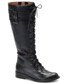 Tall and sturdy. Sofft's Bianca boots look like they're meant for adventure. Tall and sturdy. Sofft's Bianca boots look like they're meant for adventure.