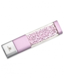 Make perfect memories. Swarovski's USB crystalline memory stick features silver-tone metal details with light amethyst-colored crystals, and is delivered in a blue velvet pouch. Approximate size: 2-3/4 x 11/16 x 5/16 inches. Memory: 4GB. Make perfect memories. Swarovski's USB crystalline memory stick features silver-tone metal details with light amethyst-colored crystals, and is delivered in a blue velvet pouch. Approximate size: 2-3/4 x 11/16 x 5/16 inches. Memory: 4GB.