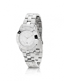 Sleek and chic in stainless steel, PANDORA's stainless steel 'Imagine' watch features the collection's signature black diamond crown. Sleek and chic in stainless steel, PANDORA's stainless steel 'Imagine' watch features the collection's signature black diamond crown.