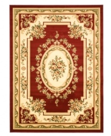 As rich in tone as it is in tradition, this classic area rug from Safavieh is set in warm reds bursting with bouquets of lifelike blossoms. Encapsulating the beauty and detail of time-honored European designs, this rug is crafted from soft polypropylene for modern convenience when it comes to care. As rich in tone as it is in tradition, this classic area rug from Safavieh is set in warm reds bursting with bouquets of lifelike blossoms. Encapsulating the beauty and detail of time-honored European designs, this rug is crafted from soft polypropylene for modern convenience when it comes to care.